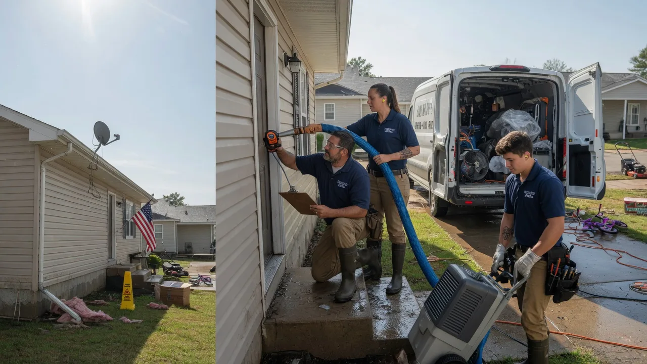 Ceiling Water Damage Restoration in Hills, IA near me